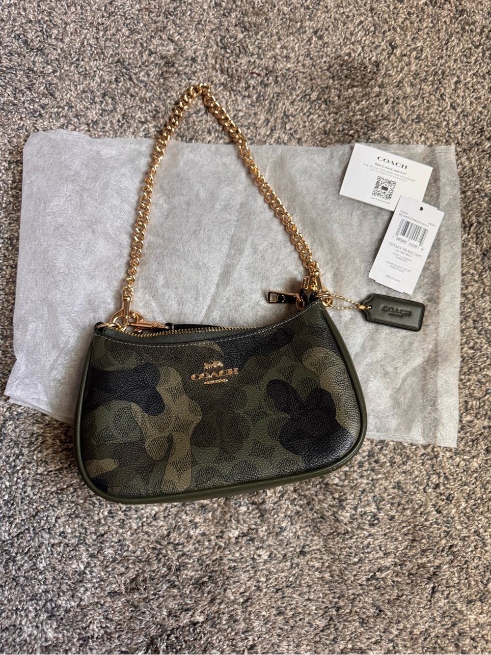Coach Teri mini camouflage bag